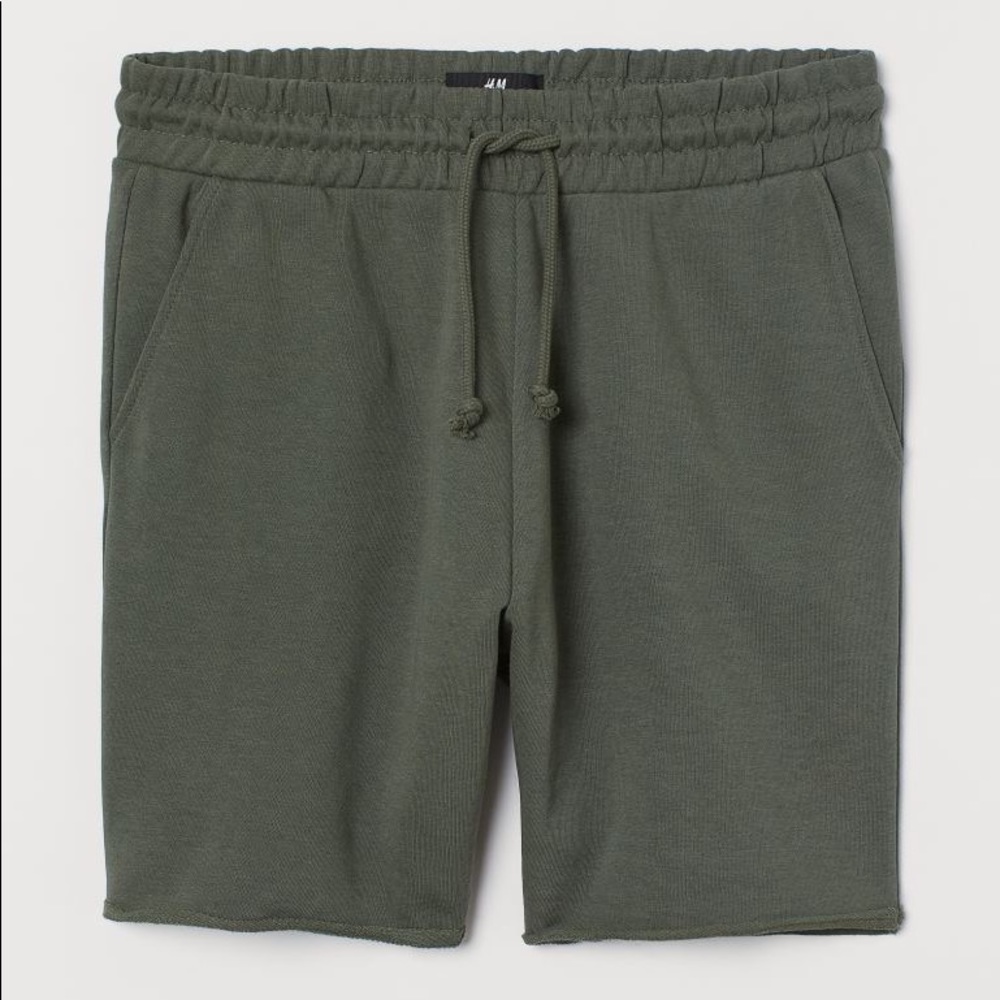 H&M Green Regular Fit Shorts